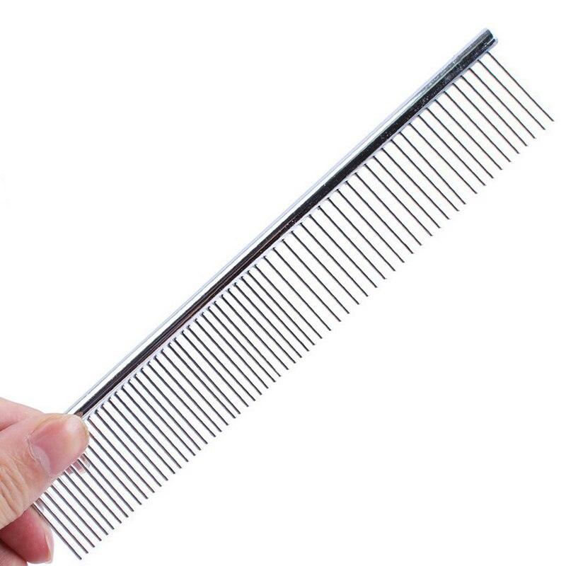 Stainless Steel Comb Pet Grooming Comb Shedding Comb Tool Poodle Finishing Butter Comb Cat Dog Care K802