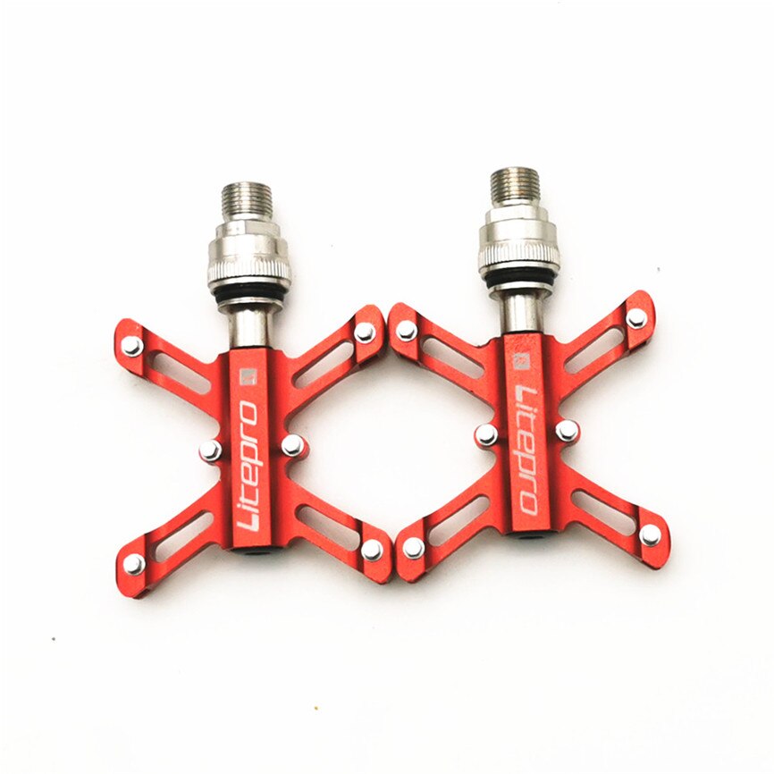 Litepro Quick Release Pedal Ultralight Folding Bike Aluminum Alloy Sealed Bearing QR Pedals For Brompton Bicycle Parts
