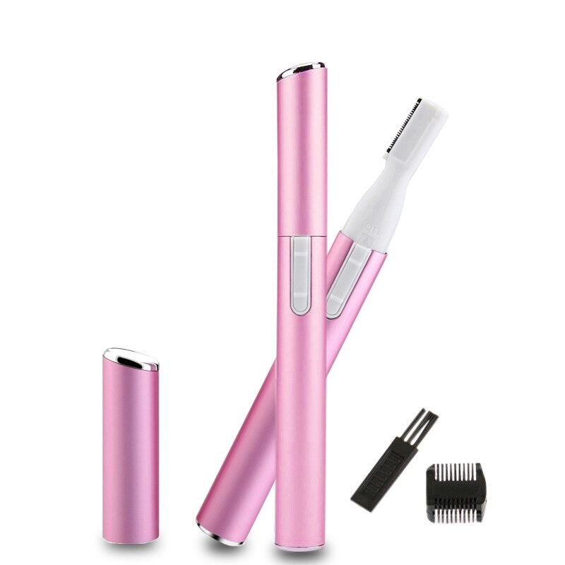 2Pc Vrouwen Elektrische Wenkbrauw Trimmer Gezicht Lichaam Been Oksel Droge Batterij Wenkbrauw Cleaner Epilator Wenkbrauw Haar Remover Brow Scheermes: style 1
