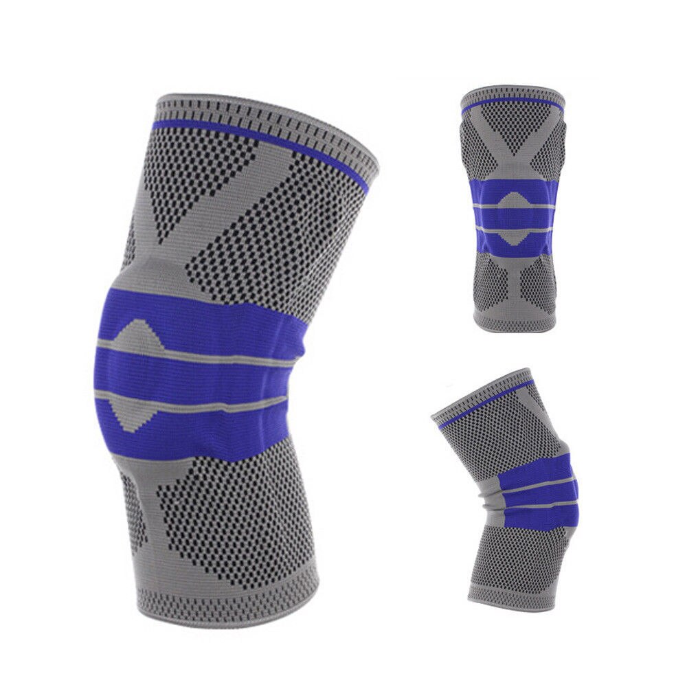 Enkele Nylon Absorberende Elastische Knie Ondersteuning Braces Voor Wandelen Voetbal Basketbal Outdoor Activiteiten