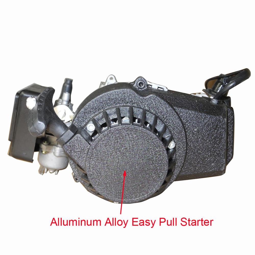 1E44-6 49cc 2 stroke engine with gearbox for mini dirt bike,Pocket bike,Mini atv,Easy pull starter