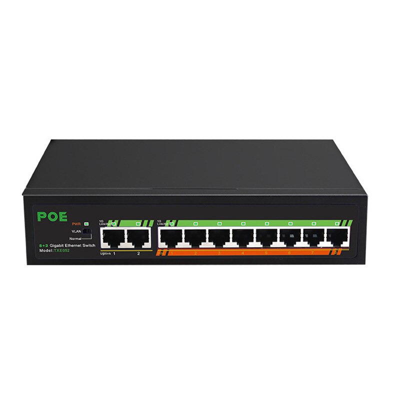 10Port Standard Full Gigabit POE Switch With Inter... – Grandado