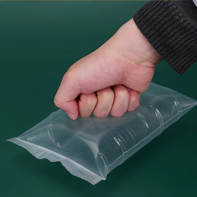 Bolsa sellada autosellante de plástico transparente, bolsas de embalaje de alimentos, bolsas de almacenamiento de subembalaje para el hogar, bolsa de plástico con cierre de cremallera, 200/100 Uds.