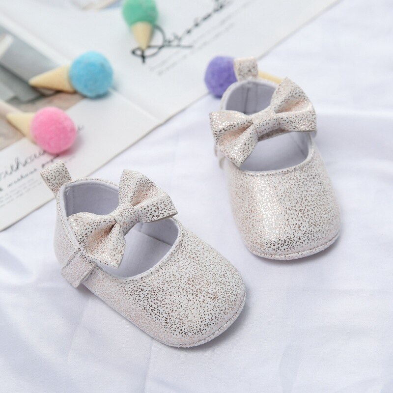 Infant anit-slip hengittävät vauvan kengät makea rusetti prinsessa kengät vauva tyttö matalat kengät vauvan ensimmäinen kävelijä 22222