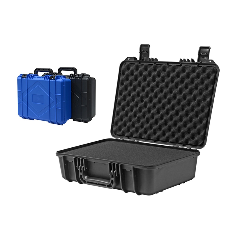 Versterken Veiligheid Instrument Gereedschapskist Plastic Opslag Toolbox Apparatuur Koffer Slagvast Tool Case Shockproof Met Schuim