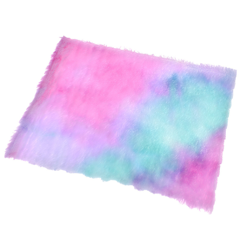 Regenboog Kleur A4 Faux Fur Massaal Stof Voor Handgemaakte Ambachtelijke Speelgoed Garment Tassen Quilten Doek Decor Accessoire