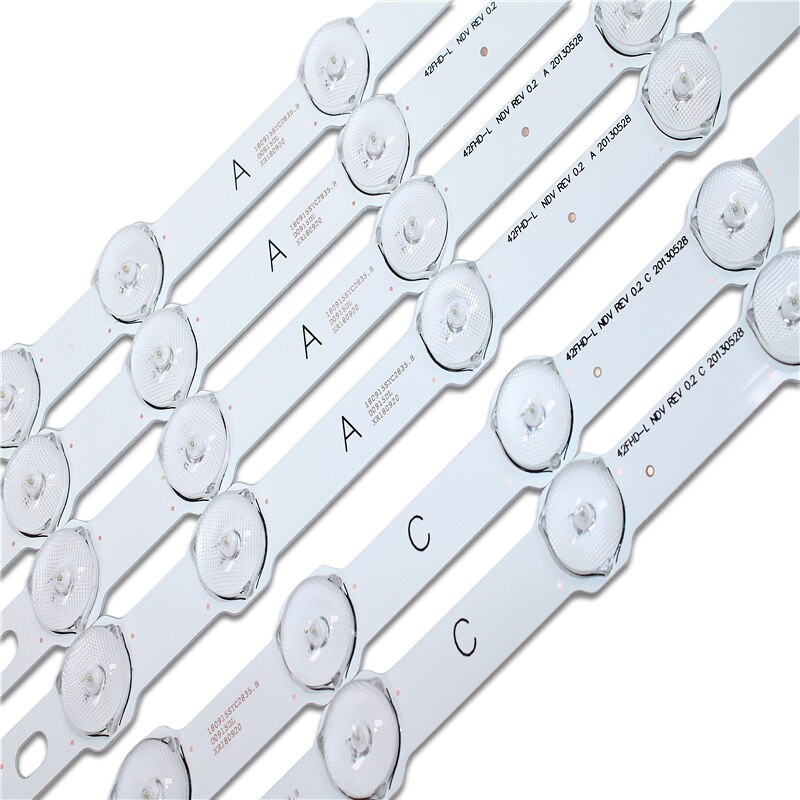 Led-hintergrundbeleuchtung streifen für hitachi 42 " zoll  tv 374mm 8 lampe innotek 42 fhd-l ndv rev 0.2 42 hxt 12u ves 420 undl -n01 42 hxt 12u led 42 f 7275