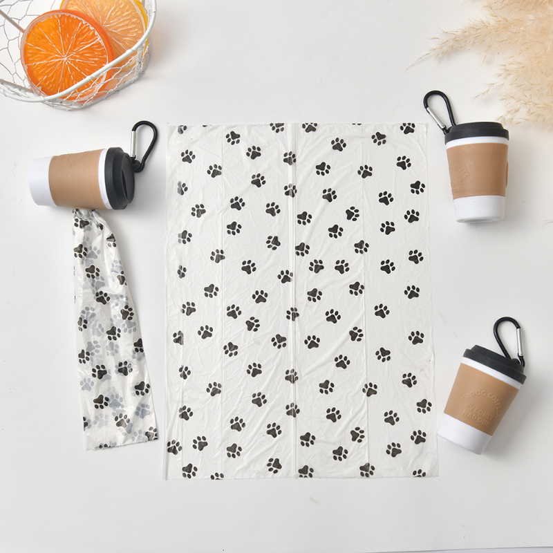 Coffee Cup Pet Garbage Bag Dispenser, Portable Outdoor Dog Walking Toilet Picking Garbage Bag Storage