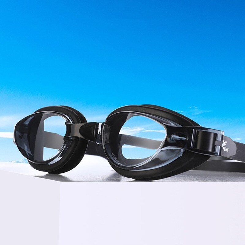 Gafas de natación graduadas para miopía, gafas de natación de silicona, antiniebla, dioptrías de agua recubiertas