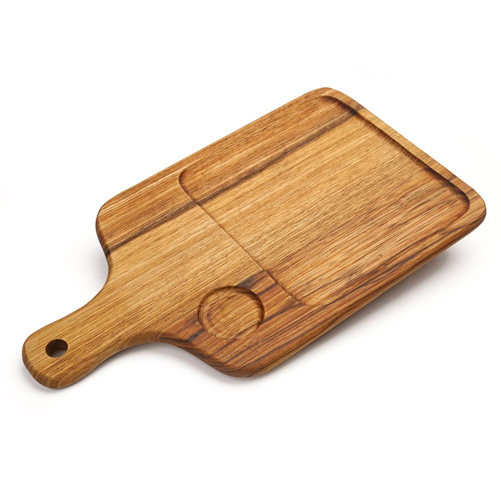 Jaswehome Holz Portion Brot Bord Zebra Holz Snack Obst Tablett Holz Lebensmittel Platte Käse Bretter Holz Nachtisch Platte