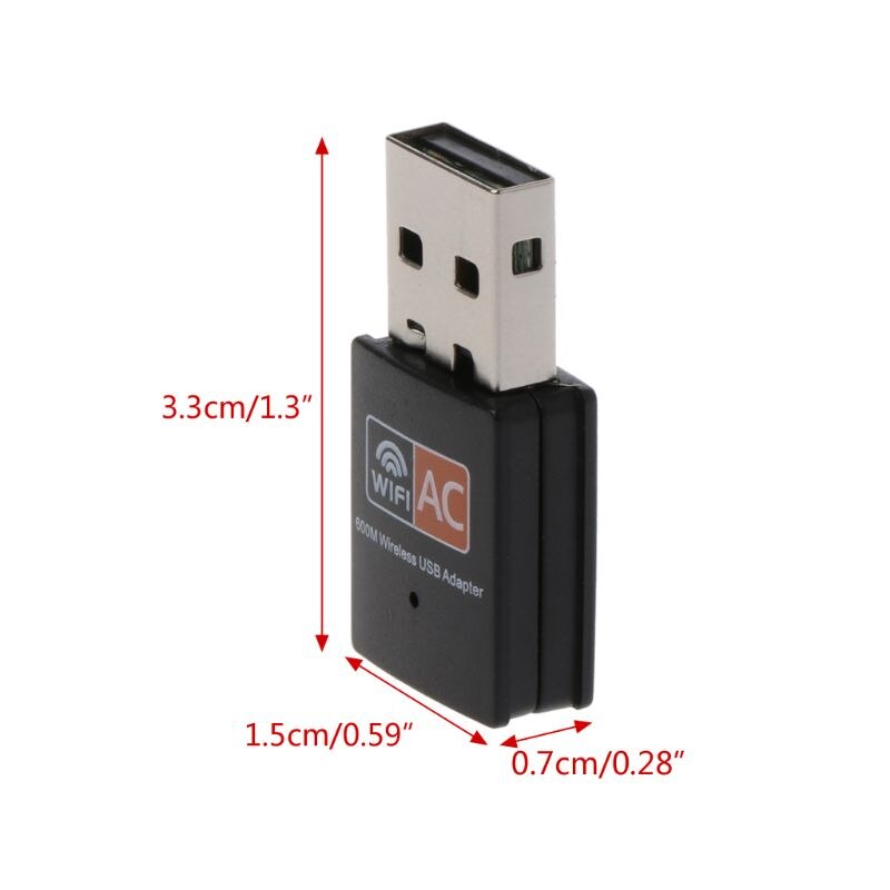 USB Wifi Adapter 600Mbps Drahtlose Netzwerk Karte Ethernet Antena Wifi Empfänger USB LAN AC Dual Band 2,4G 5GHz Mit CD Fahrer für