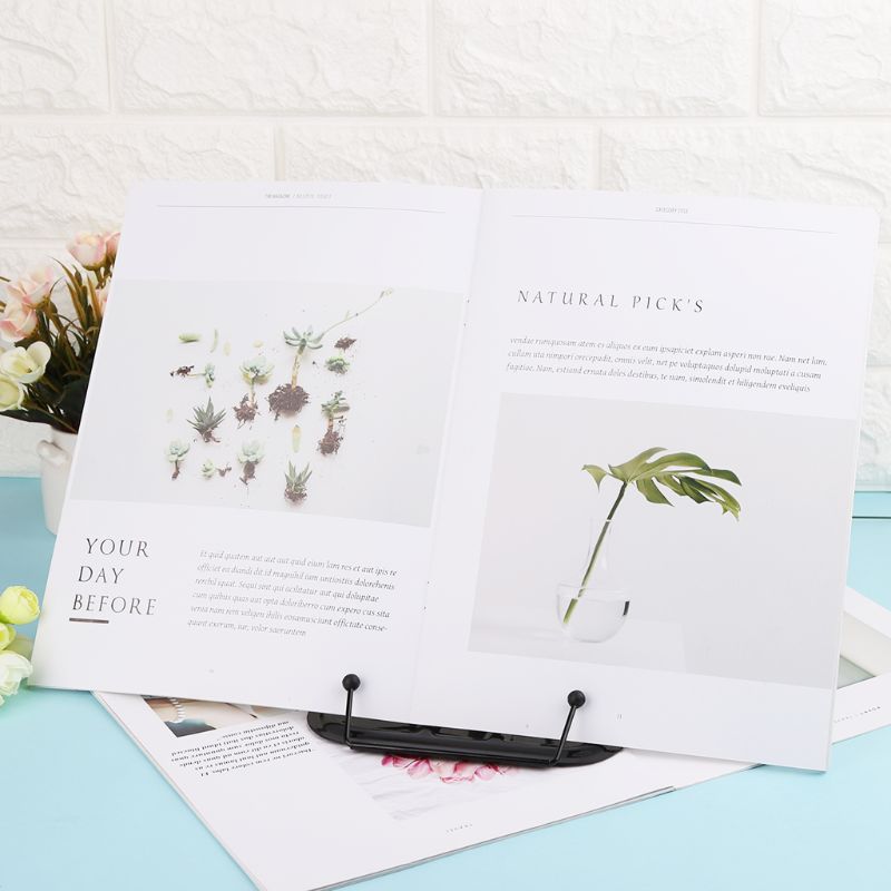 Foldable Adjustable Reading Book Support Stand Document Holder Shelf Pad