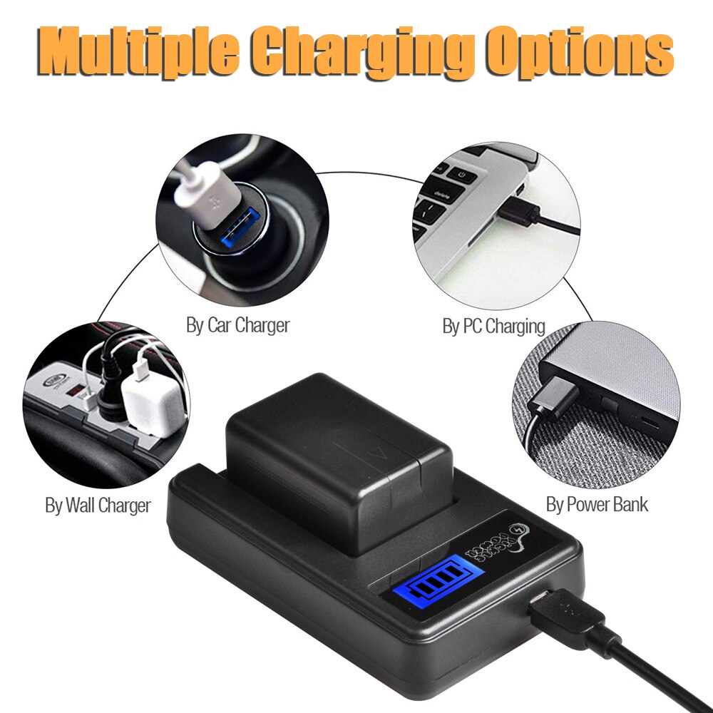 Vw-vbk 180 vbk 180 batteri + lcd-lader til panasonic hc -v10k v100 v100k hdc -hs60 sd60 hs60k sd66 hs80 sd80 hs80k sdr -h85 tm45.