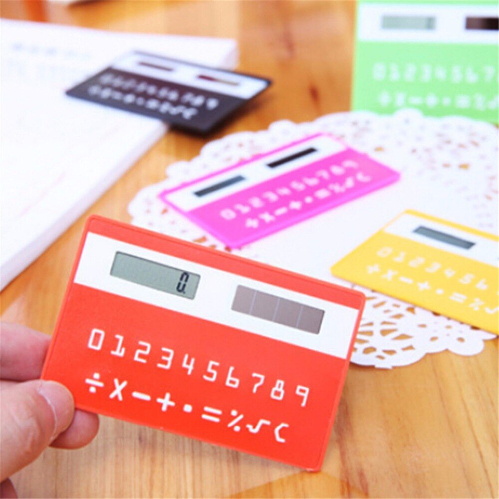 MINI Solar Calculator Handheld Silicone Scientific Multifunction Pocket Calculator Calculator for School Office Business Home