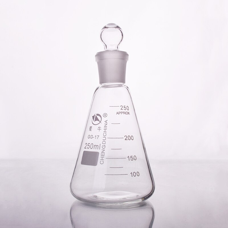 50-10000ml Glass conical flask with cap Glass Erlenmeyer Flask glass for laboratory triangle flask Boro 3.3 glass