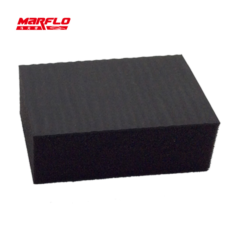MARFLO-Barra de arcilla mágica para lavado de coches, almohadilla de bloque de esponja para eliminar contaminantes antes de pulir cera para el cuidado de limpieza del coche