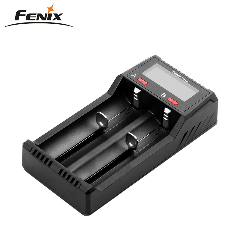 Fenix-cargador de batería ARE-D2, compatible con baterías de iones de litio y Ni-MH/ni-cd, carga microusb y función de descarga USB