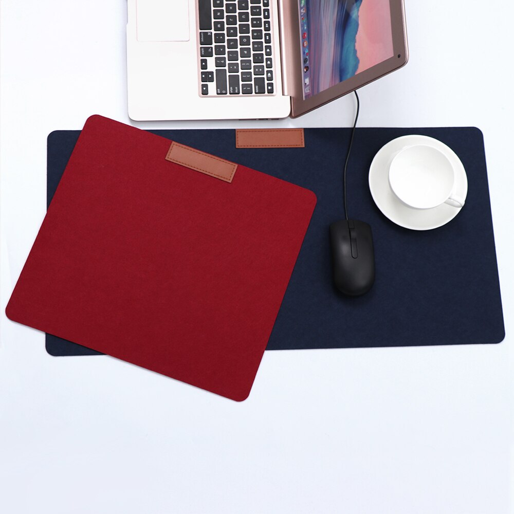 1PC Large Office Computer Desk Mat Modern Table Keyboard Mouse Pad Wool Felt Laptop Cushion Soft Office Supplies