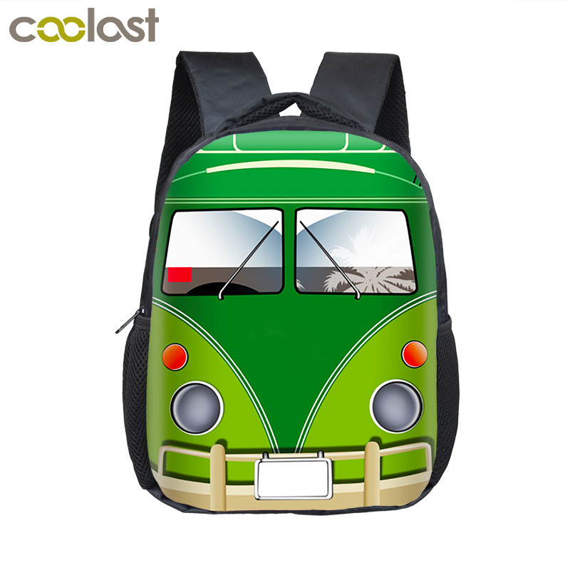 Sac à dos de dessin animé pour enfants, voiture, camion, Bus, école maternelle, Kawaii,: 12saiche13