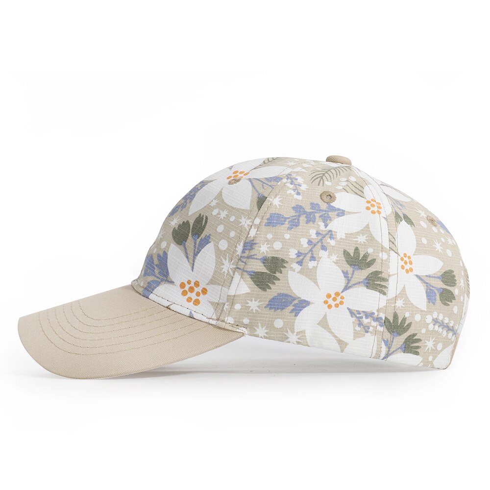 Casual baseballkasket kvinder mænd blomsterprint snapback hat forår sommer gorro bomuld justerbar knogle