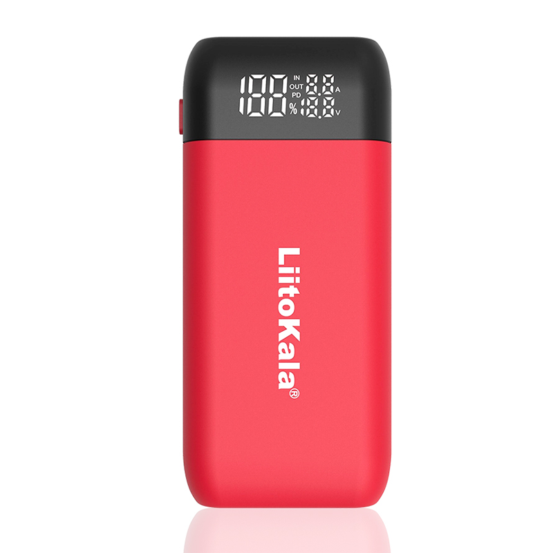 VeitoKala Lii-MP2 Lii-D4XL Lii-C2 18650 21700 Chargeur De Batterie Rechargeable Et Power Bank QC3.0 Entrée/Sortie Affichage Numérique: Bleu