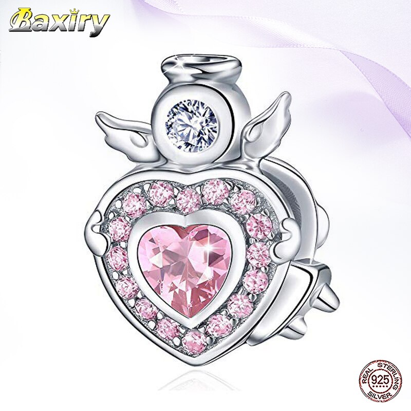 925 Sterling Silver Heart Beads Reflexions Fit Charms Silver 925 Original Necklace Bracelet Beads For Women Jewelry Making