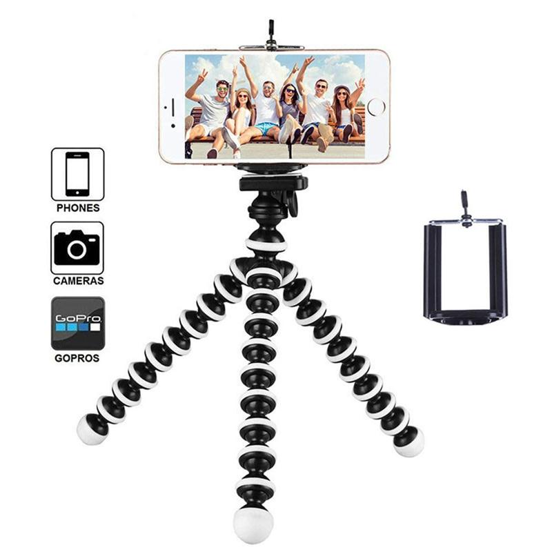 Universal- Mini Krake Stativ Halfter flexibel Gorillapod Stative Telefon Halfter Clip Smartphone Einbeinstativ Reise Selfie Stativ