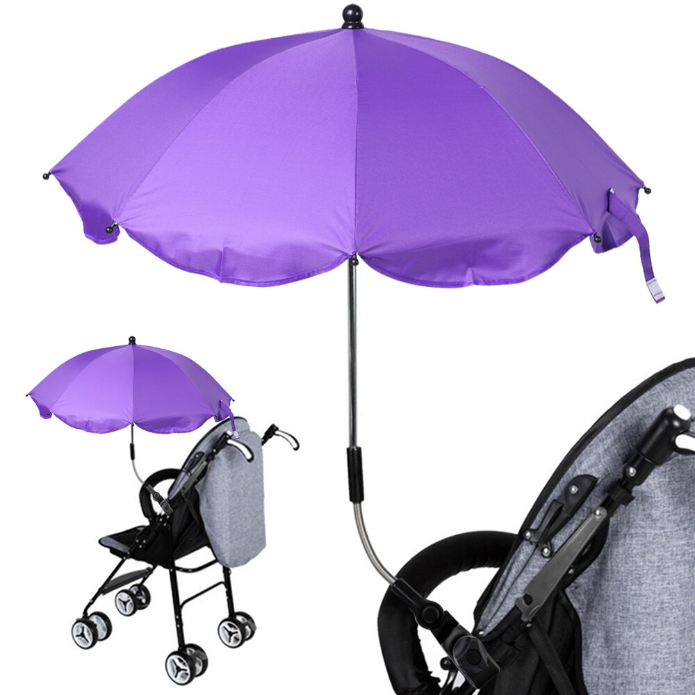 Justerbare foldbare børn baby parasol parasol klapvogn skygge baldakin covers barnevogn tilbehør solbeskyttelse paraply