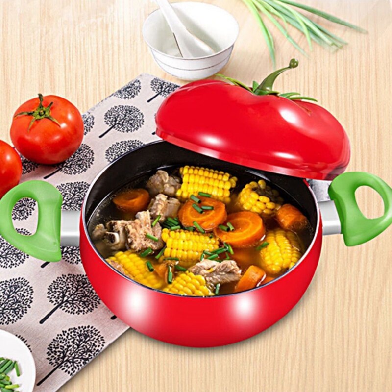 Kreative Tomaten bilden Suppe Topf Aluminium nicht-Stock Suppentopf Küche Werkzeug Kochgeschirr