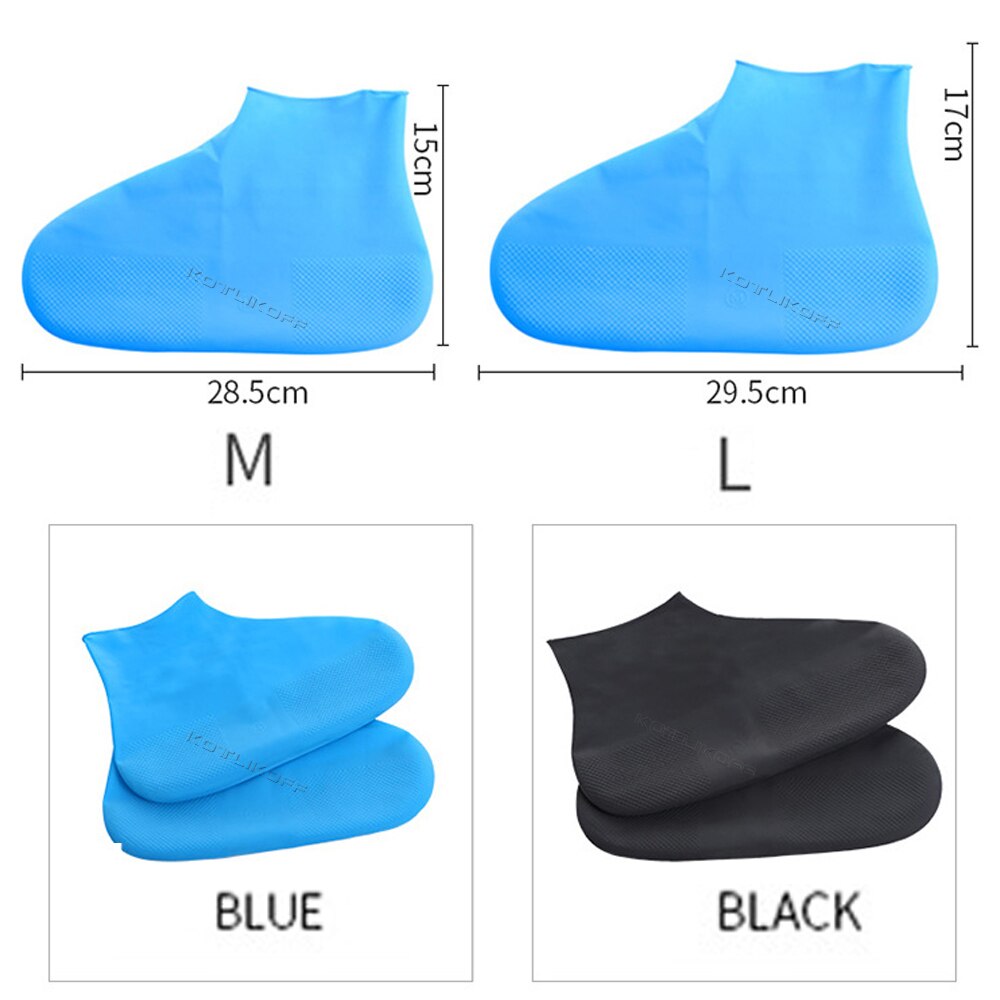 Wiederverwendbare Latex Wasserdicht Regen Schuhe Abdeckungen Unterhose-beständig Gummi Verdicken Regen Stiefel Überschuhe Anti-Unterhose Stiefel Schutz Abdeckungen