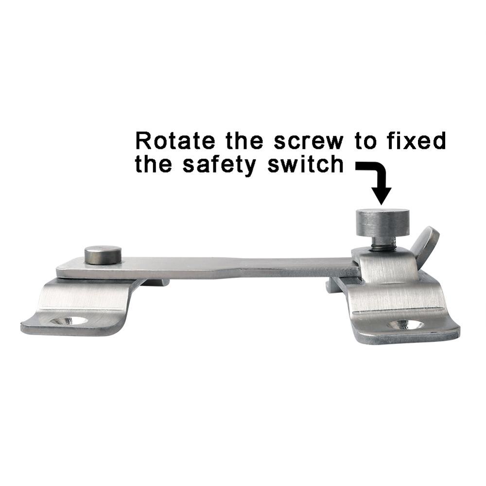 Alise schwer Pflicht kippen verriegeln mit Festen Schraube Bar verriegeln Tor Verriegelungen für Fenster Schiebetür Garten Geländer Haustier Türen