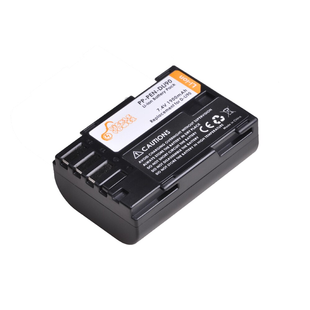 2Pcs D-Li90 DLi90 D Li90 Battery & Dual USB Charger for Pentax K-7 K-7D K-5 K-5D K-5 II K-5IIs K-3 K-3 II K-01 K-1 645 645D 645Z: 1 Battery