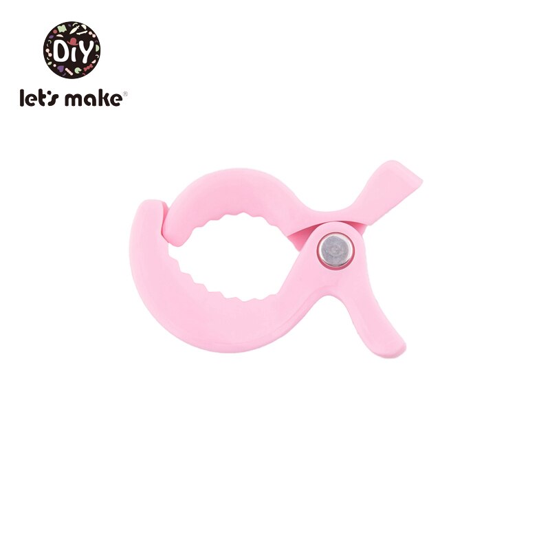 Let's Make 1pc Play Gym Accessories Lamp Pram Stroller Pegs To Hook Muslin and Toys Seat Cover Blanket Clips Car Organizer Toys: pink