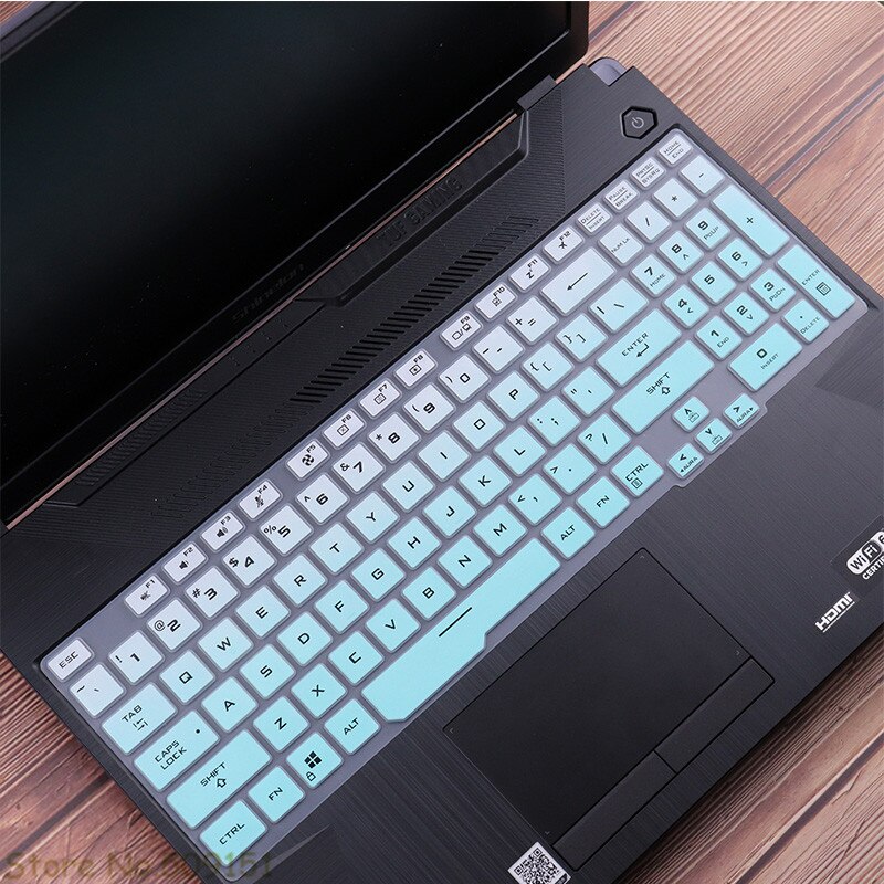 Silicone Keyboard Cover Skin For Asus TUF A17 FA706 Fa706ii FA706iu ASUS TUF Gaming A15 FA506 FA506iu FA506iv Fa506ii Laptop: Gradual Skyblue