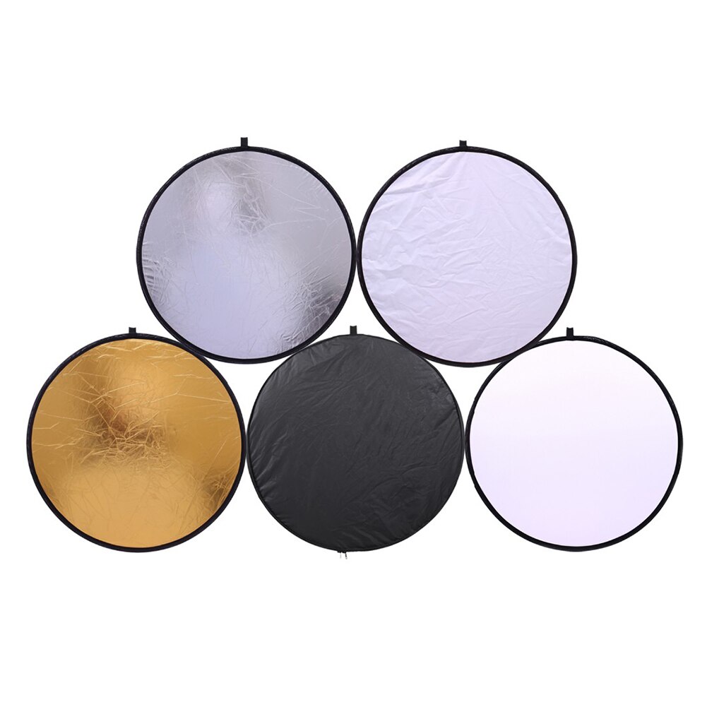 5 In 1 Draagbare Inklapbare 80Cm Ronde Reflector Multi-Disc Licht Photo Studio 5 Verschillende Fotografia Fotografie Accessoires