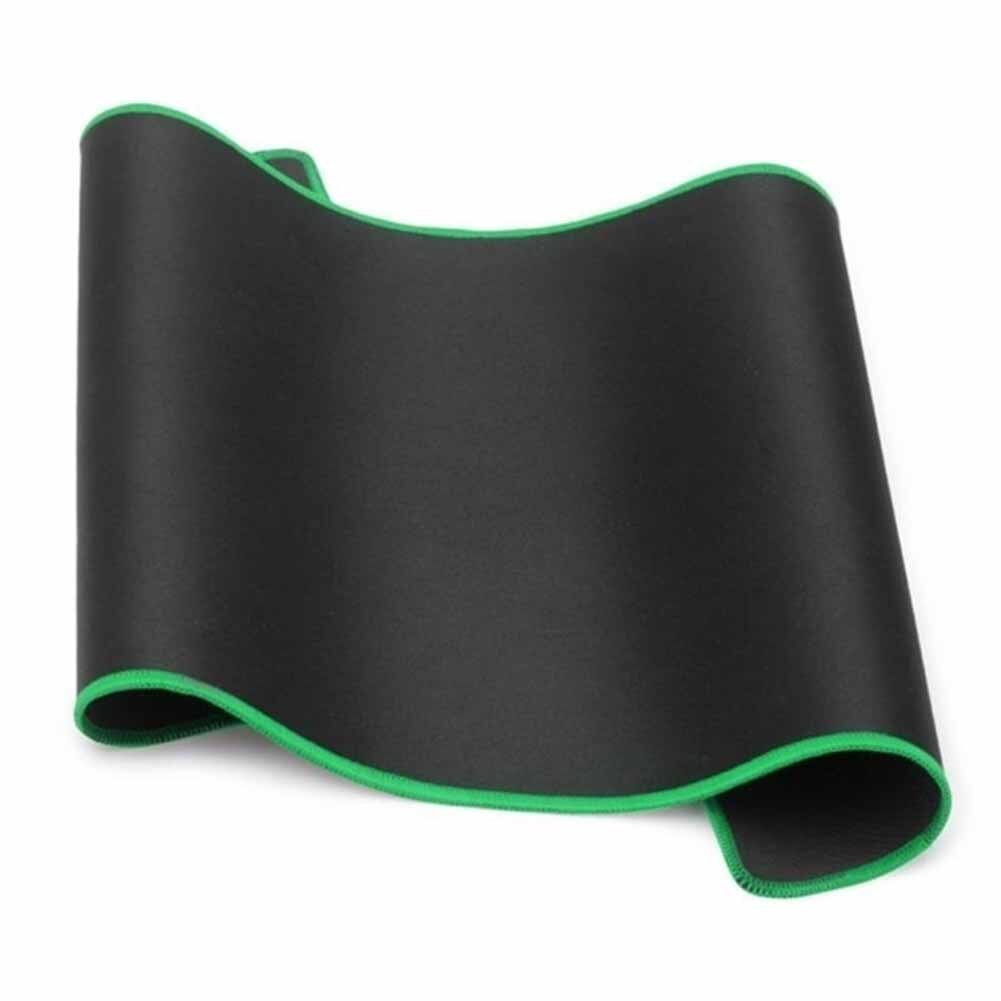 Color Edge Stitch Ultra Large Games Mouse Pad Mat for PC Laptop: Green