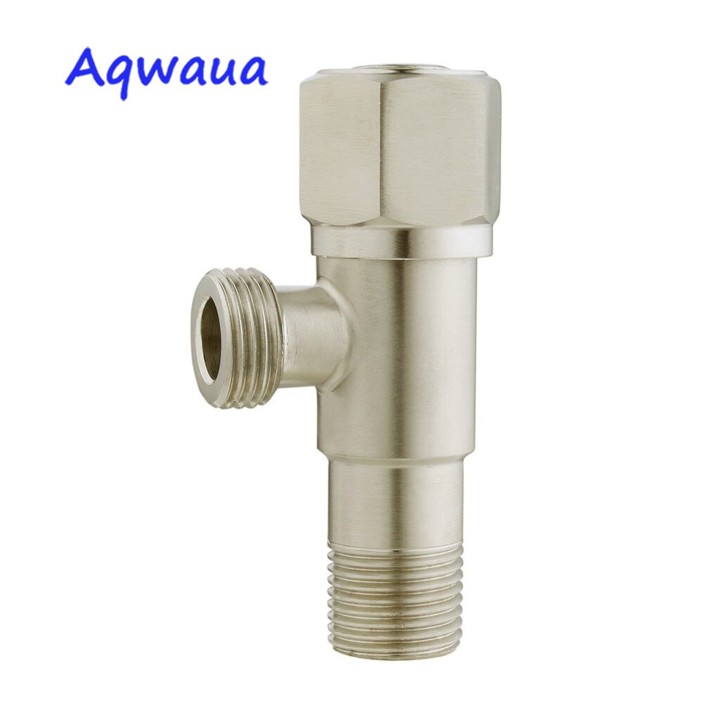 Aqwaua Toilet Angle Valve Faucet Angle Valve Stainless Steel Diverter Toilet Stop Valve Kitchen Accessories Bathroom Accessories