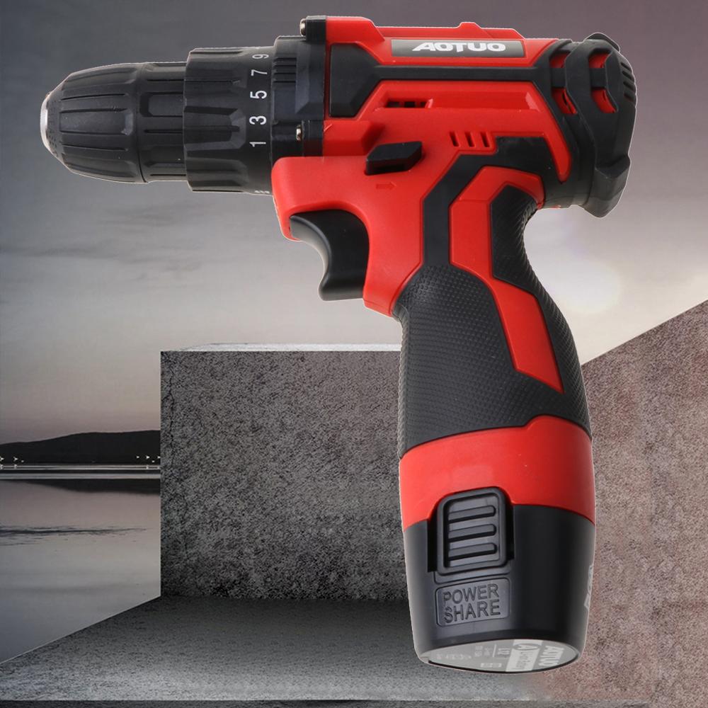 12V Electric Screwdriver Wireless Power Driver DC Rechargeable Lithium-Ion Battery Home