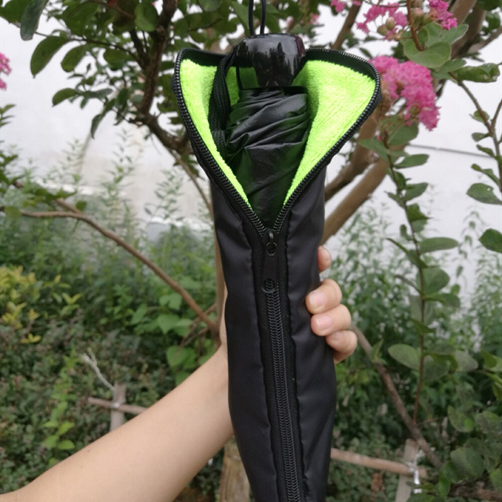 B-life omvendt paraply bærepose dobbeltlags opbevaringspose vandtæt støv-vendbar paraplybetræk lynlås lukning