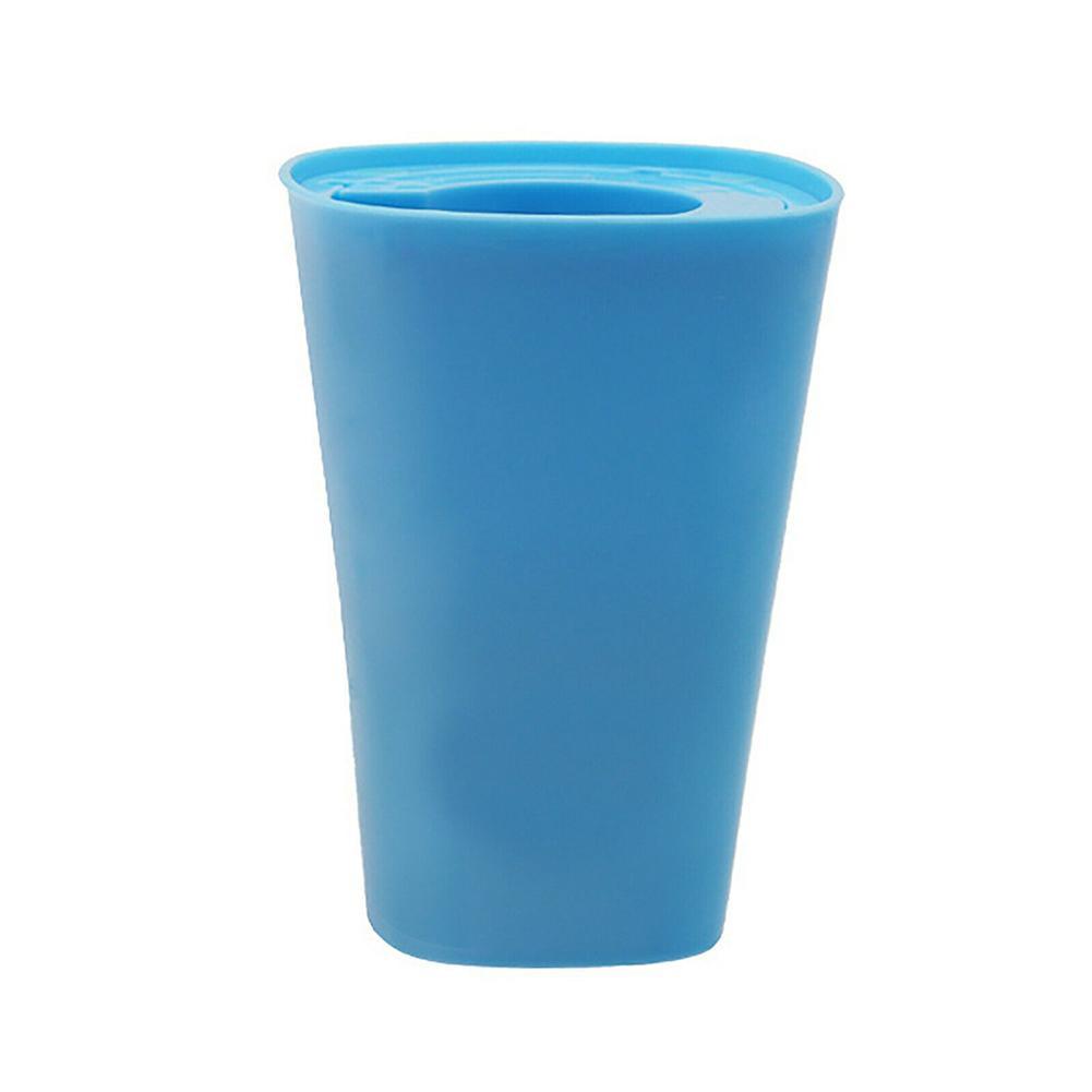 Maceta colgante invertida para jardín, cesta de almacenamiento con rotación de 360 grados, 13x9,5x9,5 cm, novedad: Azul