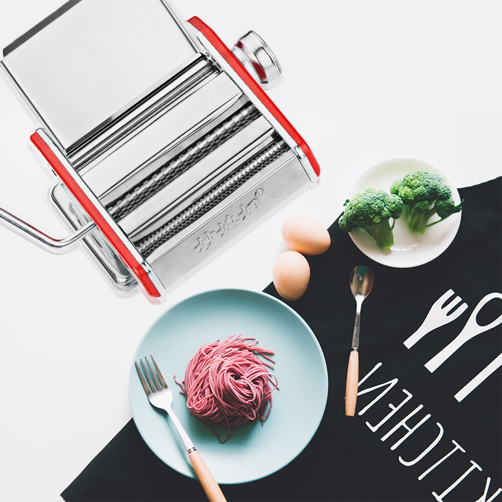 Manual Noodle Machine Small Pasta Maker Household Pasta Machine Knives Noodle Maker Stainless Steel Kitchen Tools