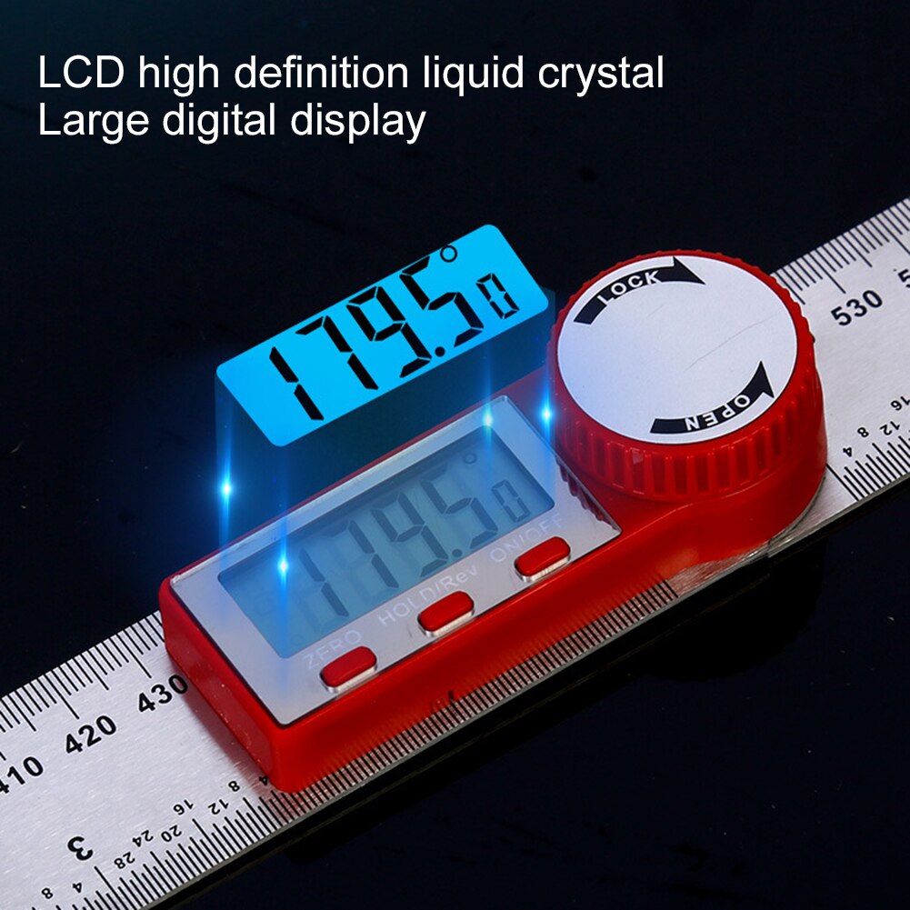 Digital Protractor 200MM 300MM Digital Angle Finder Protractor Ruler Meter Inclinometer Goniometer Level Electronic Angle Gauge