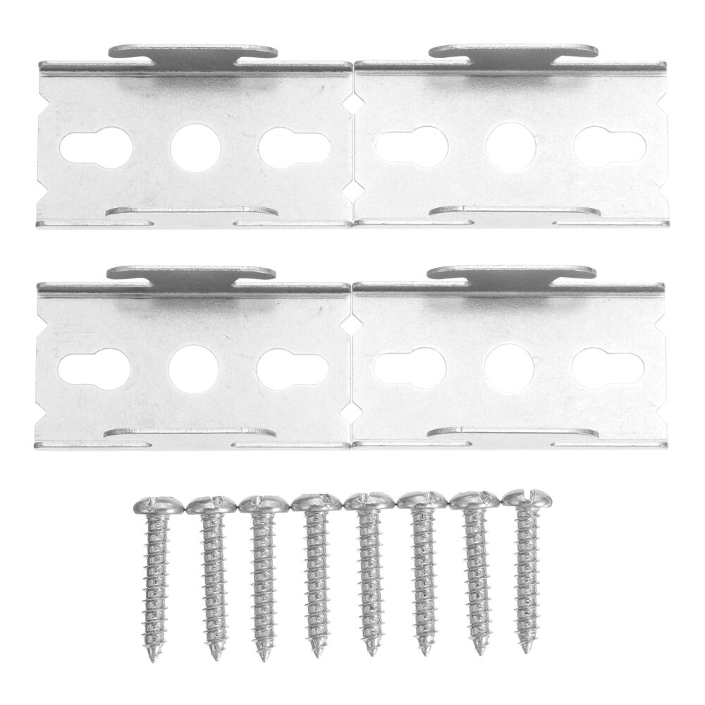 2 sets Iron Curtain Rod Brackets Vintage Window Double Curtain Rod Brackets