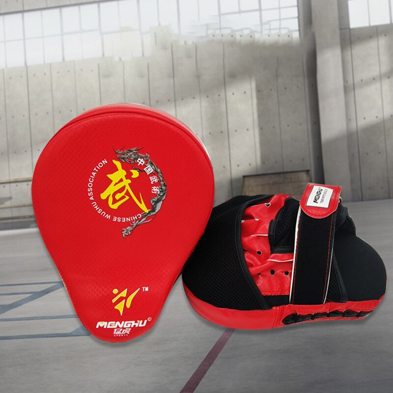 2 PCS PU Kick Boxing Gloves Pad Men Punch Target Bag Karate Muay Thai Free Fight Gloves Adults Kids Sanda Training Equipment