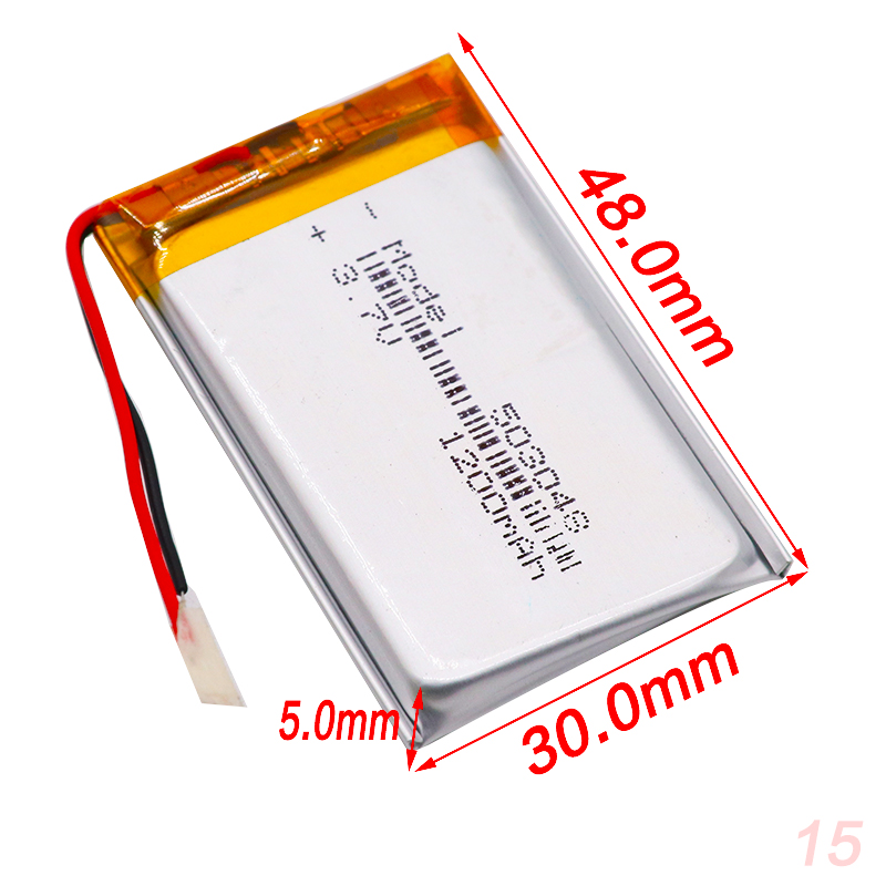 503048 akku 3,7 V 053048 1200MAH Lithium-Polymer-Batterie Für MP3 MP4 Bluetooth GPS kabellos Stereo Headset Tablette