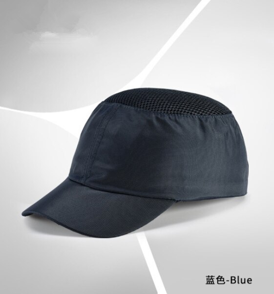 Arbejdssikkerhed sikkerhedshjelm bump cap beskyttende hat åndbar solblok solhat anti-slag let konstruktion arbejdsplads: E