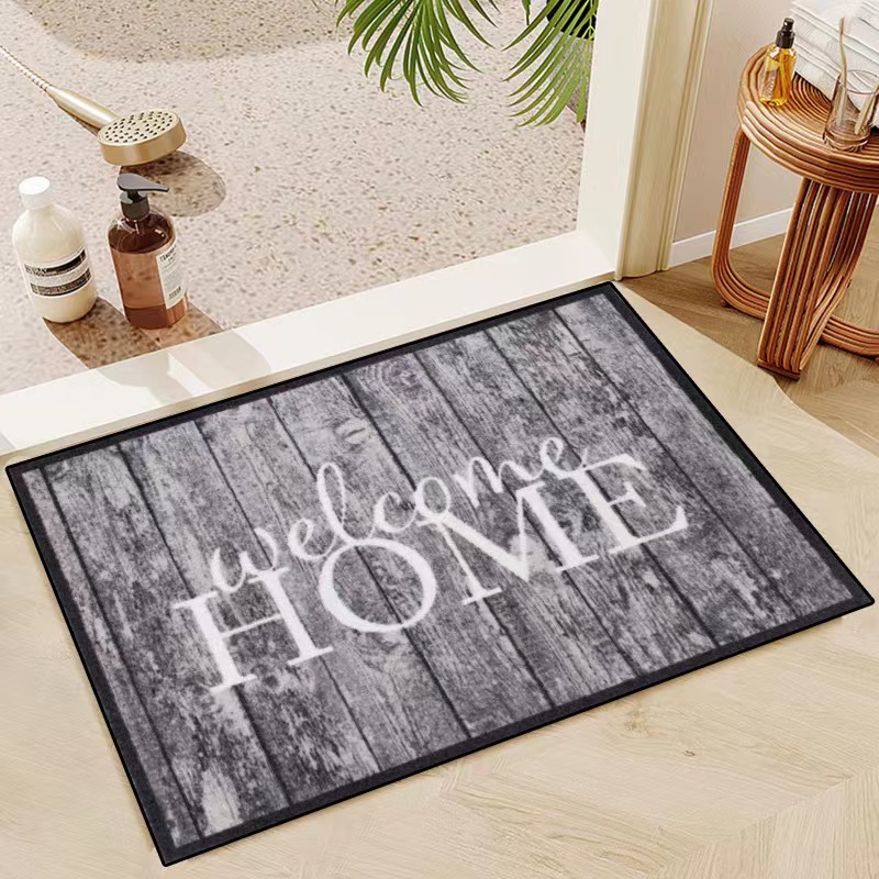 VIKAMA-alfombrilla de suelo con flores de grano de madera 3D, alfombrilla para puerta de entrada, alfombrilla para pies, flor decorativa para el Día de San Valentín, 40x60CM: 1.200 mm x 1.700 mm / Chocolate