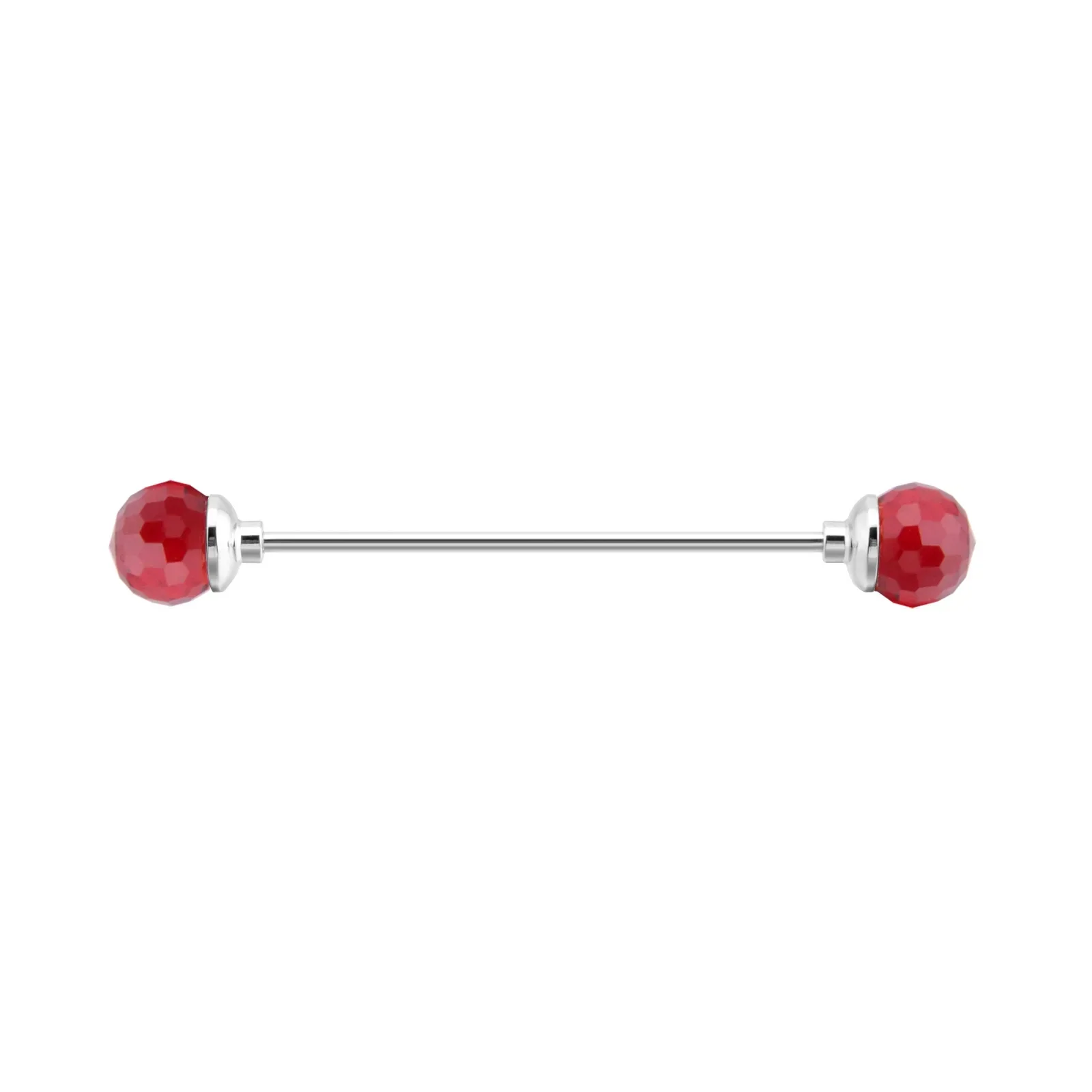 Épingle de col tendance pour hommes, chemise ronde à multiples facettes, trou de boule de cristal, épingles de collier, accessoires d&#39;affaires, peut dévisser