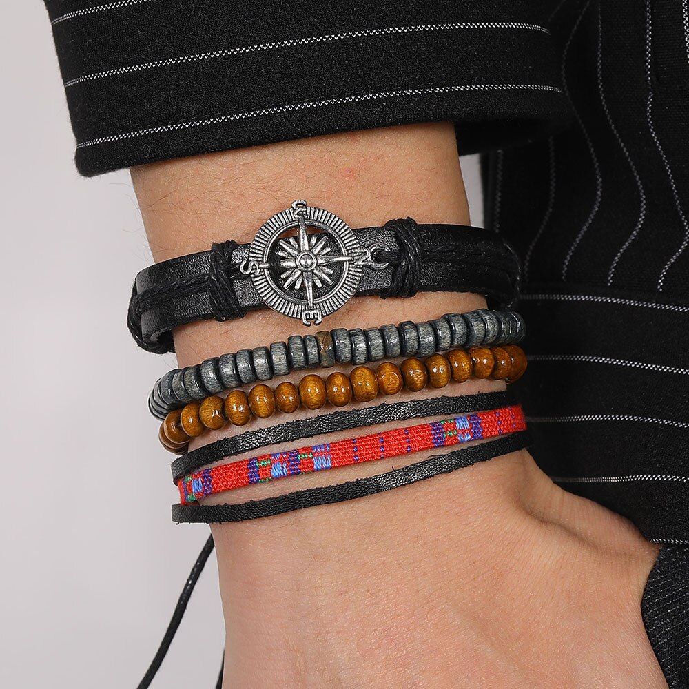 17IF bracelet homme men bracelet bracelet cuir homme bijou homme lot bracelet bracelet tissu bracelet corde bracelet: IFSS326