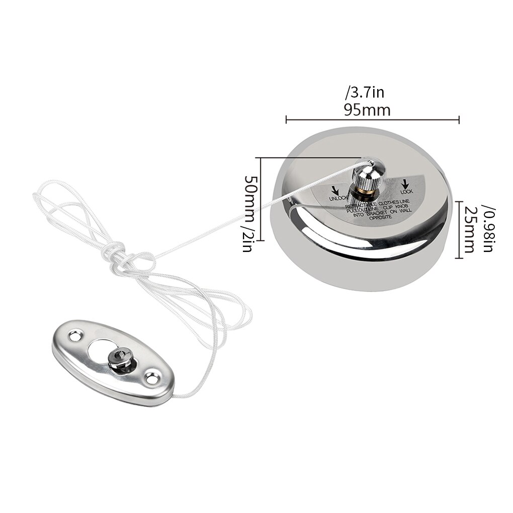 Clothes Drying Rack Rope Home Storage Stainless Steel Retractable Clotheslines Clothes Dryer Organiser Laundry Hanger